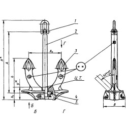 Якорь Холла 1750 кг ГОСТ 761-74